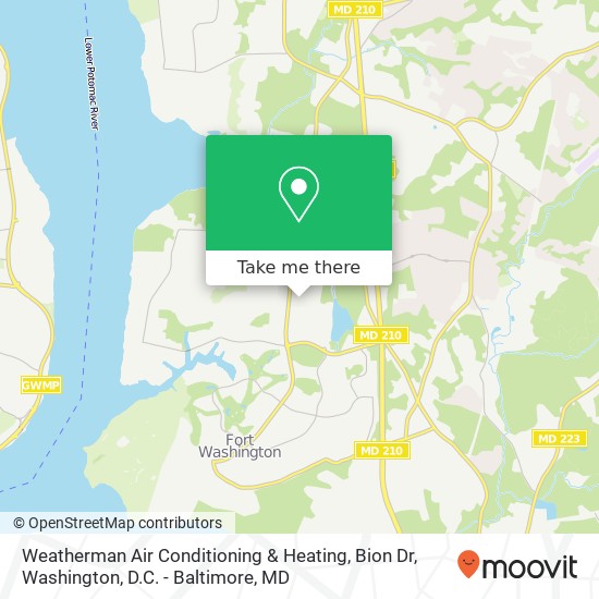 Weatherman Air Conditioning & Heating, Bion Dr map