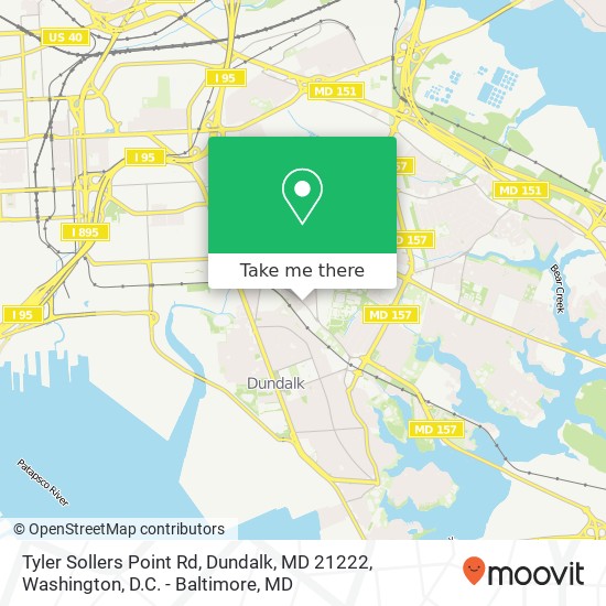 Tyler Sollers Point Rd, Dundalk, MD 21222 map