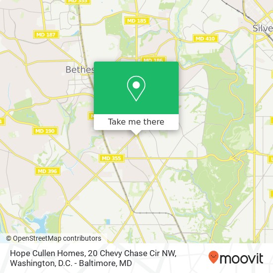 Hope Cullen Homes, 20 Chevy Chase Cir NW map