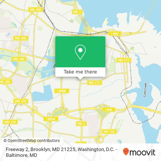 Freeway 2, Brooklyn, MD 21225 map