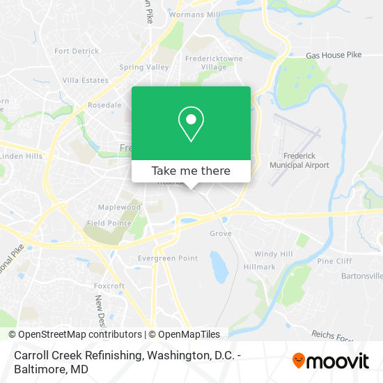 Carroll Creek Refinishing map