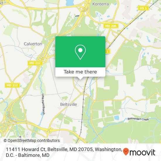 11411 Howard Ct, Beltsville, MD 20705 map