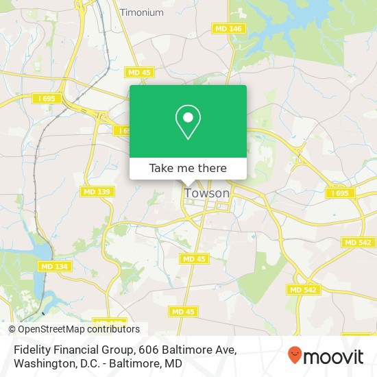 Fidelity Financial Group, 606 Baltimore Ave map