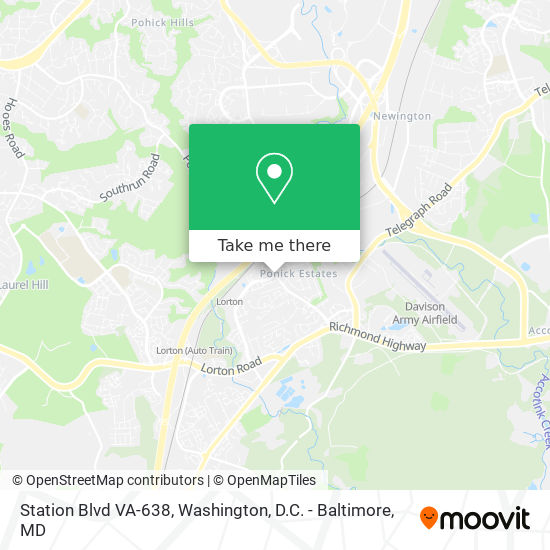 Mapa de Station Blvd VA-638