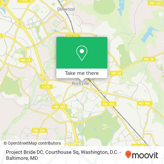 Project Bride DC, Courthouse Sq map