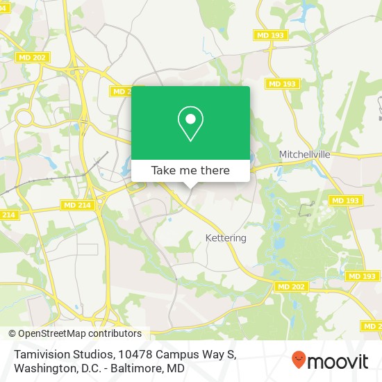 Mapa de Tamivision Studios, 10478 Campus Way S
