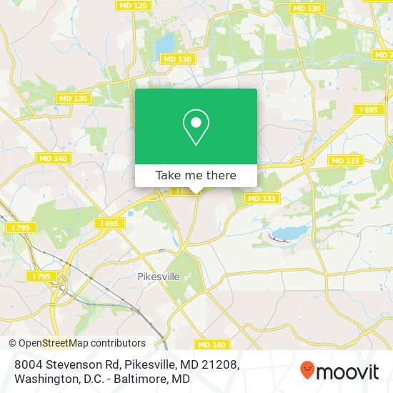 8004 Stevenson Rd, Pikesville, MD 21208 map