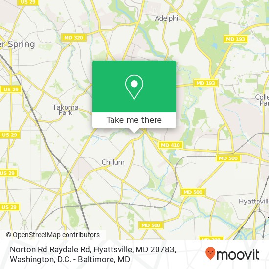 Norton Rd Raydale Rd, Hyattsville, MD 20783 map