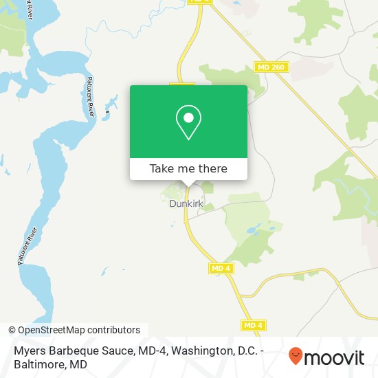 Myers Barbeque Sauce, MD-4 map