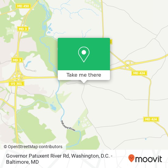 Mapa de Governor Patuxent River Rd, Davidsonville, MD 21035