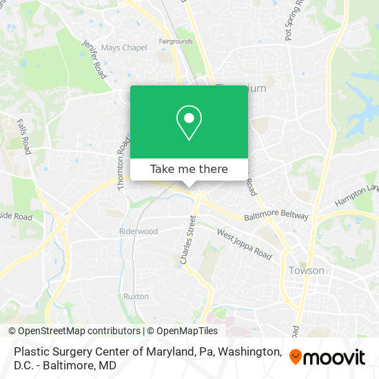 Mapa de Plastic Surgery Center of Maryland, Pa