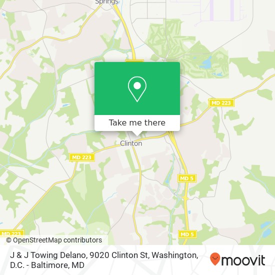 Mapa de J & J Towing Delano, 9020 Clinton St