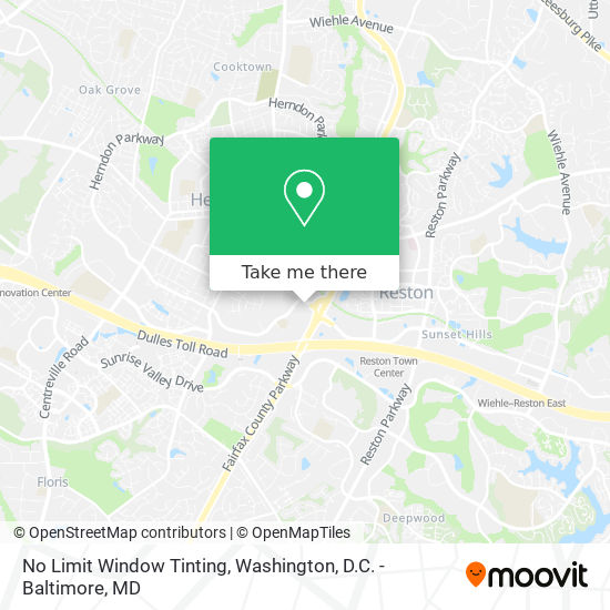 Mapa de No Limit Window Tinting