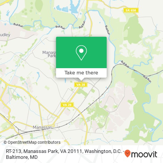RT-213, Manassas Park, VA 20111 map