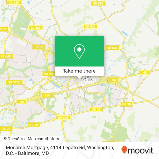 Mapa de Monarch Mortgage, 4114 Legato Rd