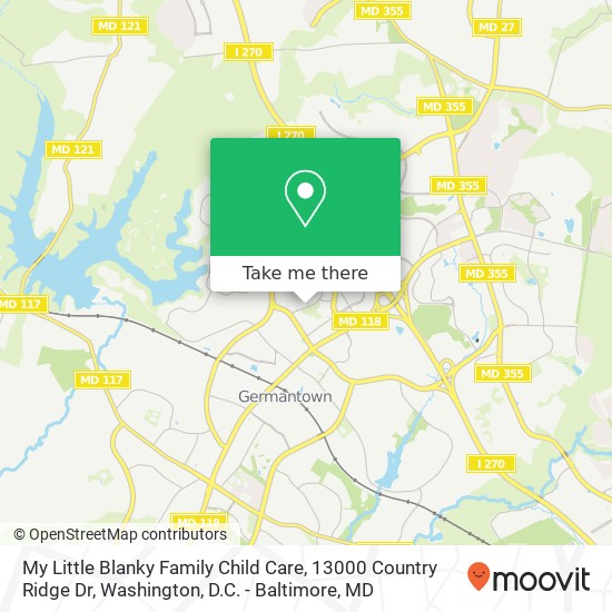 Mapa de My Little Blanky Family Child Care, 13000 Country Ridge Dr