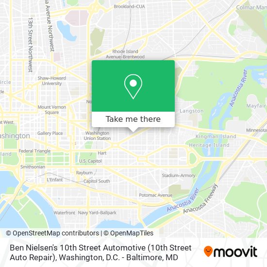 Ben Nielsen's 10th Street Automotive (10th Street Auto Repair) map