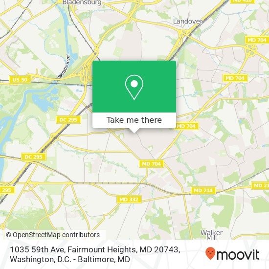 1035 59th Ave, Fairmount Heights, MD 20743 map