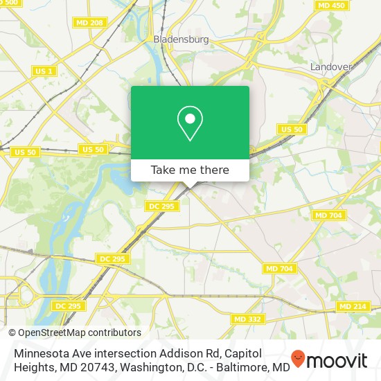 Minnesota Ave intersection Addison Rd, Capitol Heights, MD 20743 map