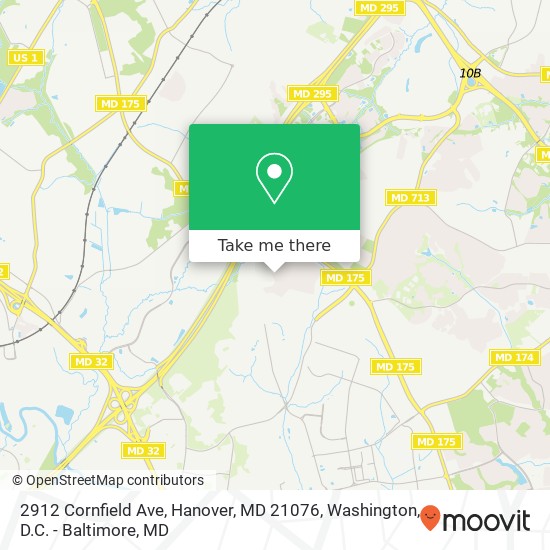 2912 Cornfield Ave, Hanover, MD 21076 map