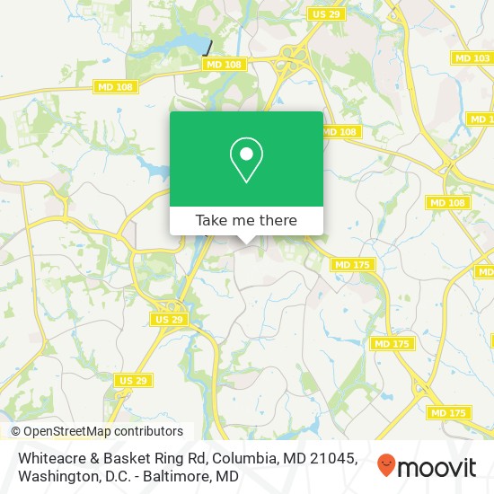 Whiteacre & Basket Ring Rd, Columbia, MD 21045 map