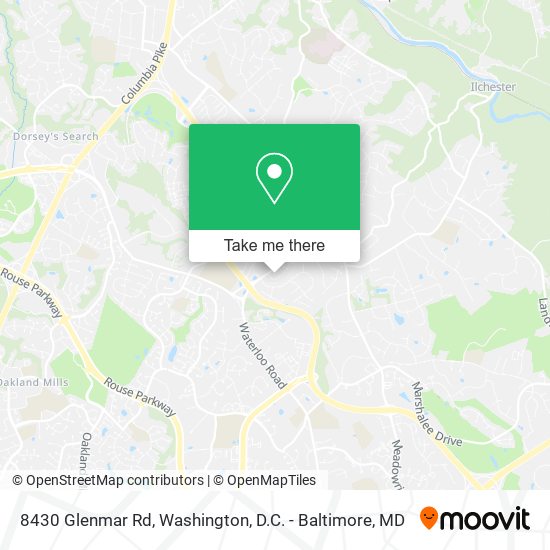 8430 Glenmar Rd, Ellicott City, MD 21043 map