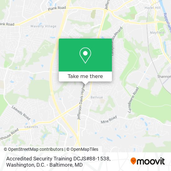 Accredited Security Training DCJS#88-1538 map