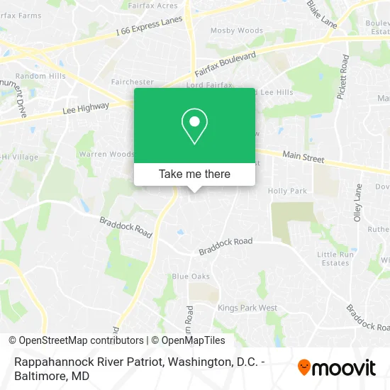 Rappahannock River Patriot map