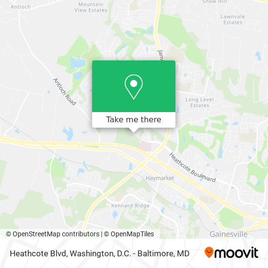 Mapa de Heathcote Blvd