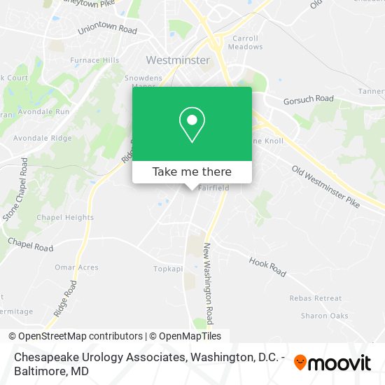 Chesapeake Urology Associates map