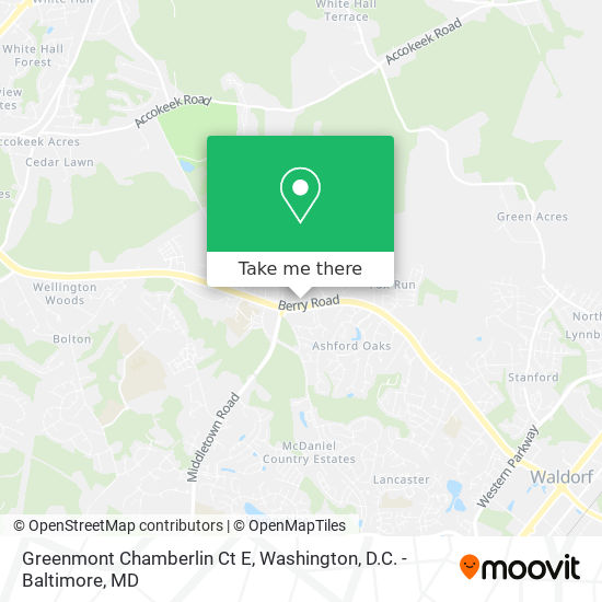 Mapa de Greenmont Chamberlin Ct E