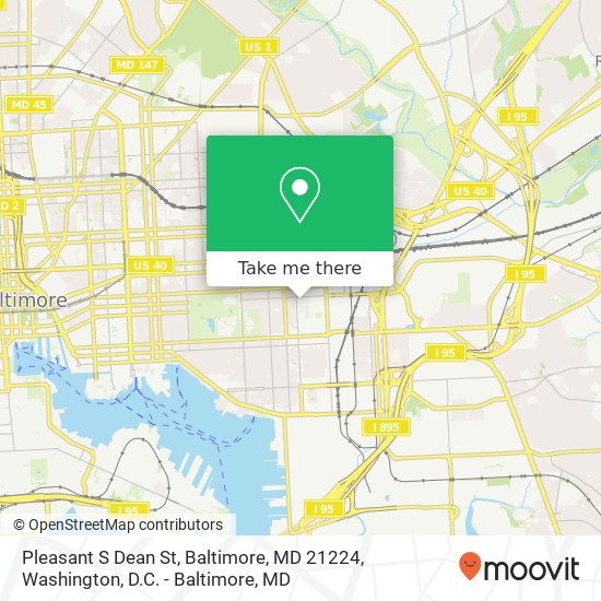 Pleasant S Dean St, Baltimore, MD 21224 map