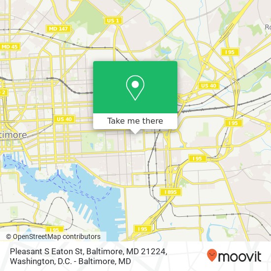 Pleasant S Eaton St, Baltimore, MD 21224 map