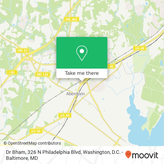 Dr Bham, 326 N Philadelphia Blvd map