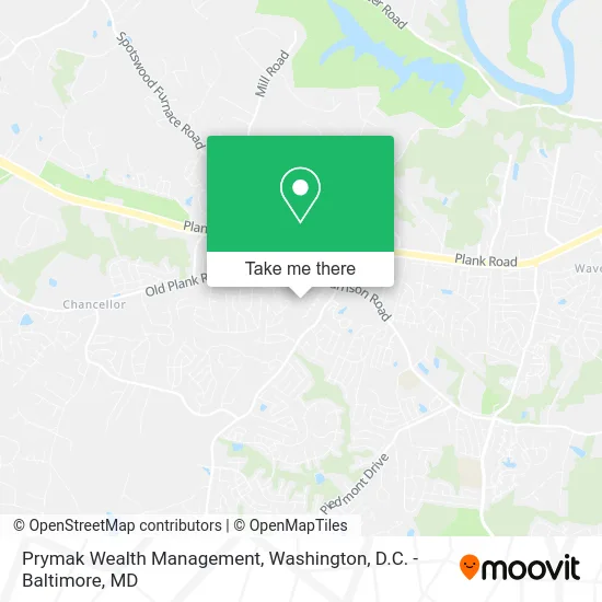 Prymak Wealth Management map
