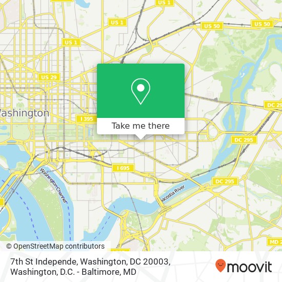 7th St Independe, Washington, DC 20003 map