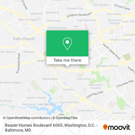 Beazer Homes Boulevard 6060 map