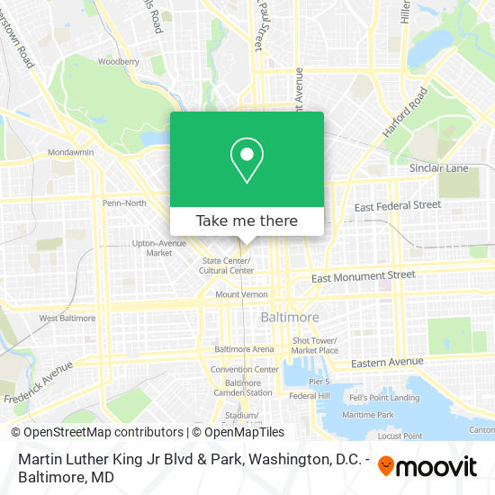 Mapa de Martin Luther King Jr Blvd & Park