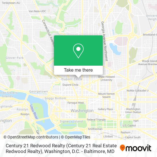 Mapa de Century 21 Redwood Realty (Century 21 Real Estate Redwood Realty)