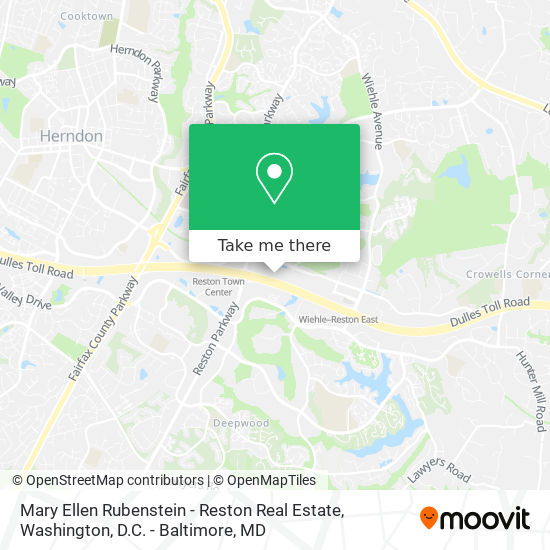 Mary Ellen Rubenstein - Reston Real Estate map