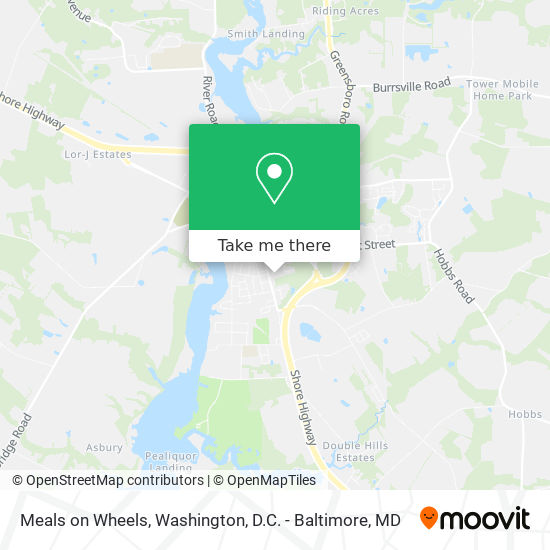 Meals on Wheels map