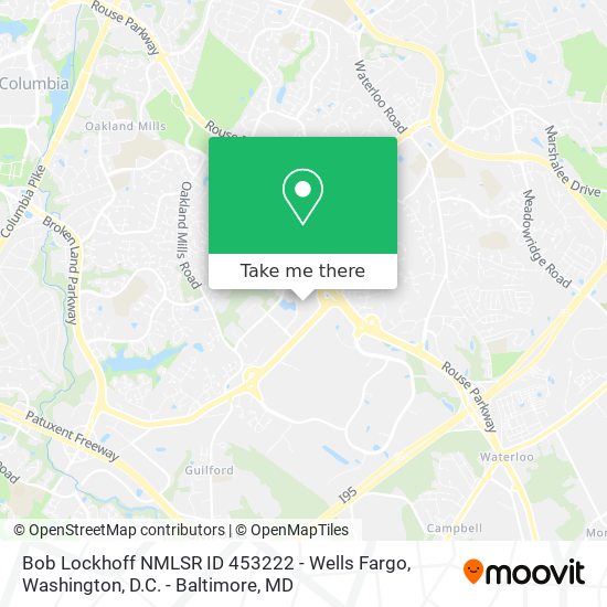 Bob Lockhoff NMLSR ID 453222 - Wells Fargo map