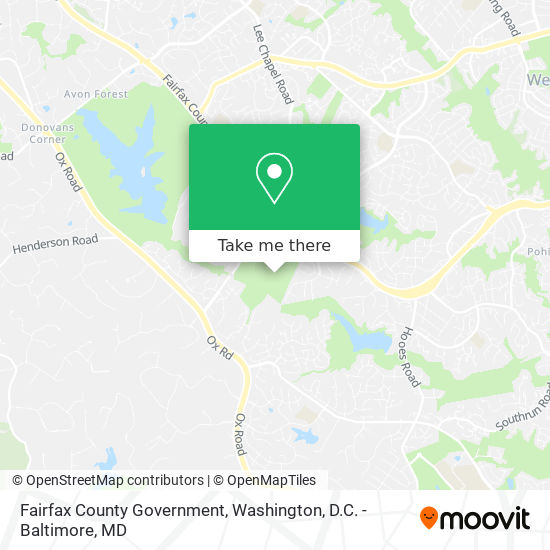 Mapa de Fairfax County Government