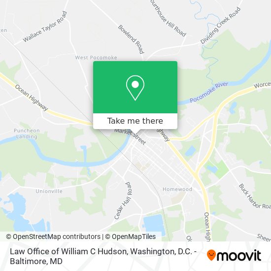 Law Office of William C Hudson map