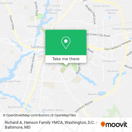 Richard A. Henson Family YMCA map