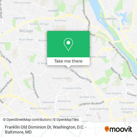 Mapa de Franklin Old Dominion Dr