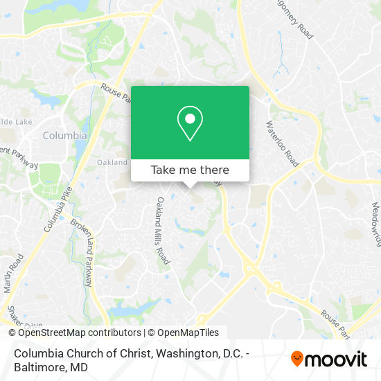 Mapa de Columbia Church of Christ