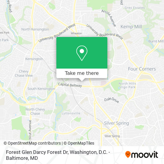 Forest Glen Darcy Forest Dr map
