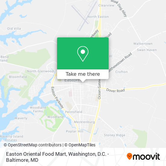 Easton Oriental Food Mart map