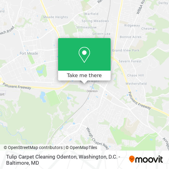 Mapa de Tulip Carpet Cleaning Odenton